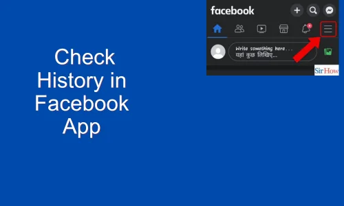 How to Check History in Facebook App